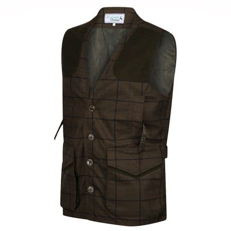Balmoral Technical Tweed Shooting Gilet Waistcoat Traditional Tailored Quality