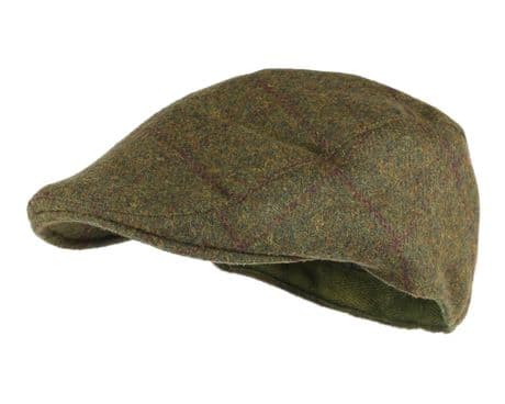 Blenheim Waterproof TWEED Flat Cap Traditional Country Hat Breathable New Wool