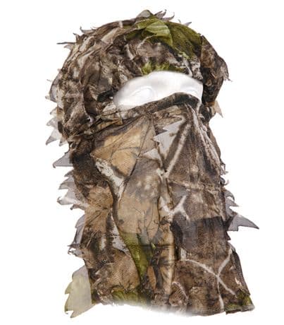 Camo Full Head Net 3D Leafy Sneaky Mask Facemask Pigeon Shooting Decoying New
