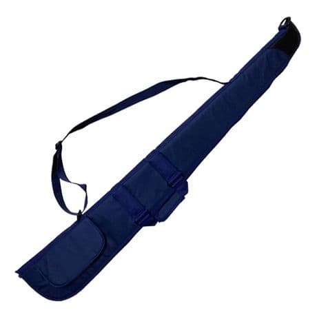 EX-PRO II Shotgun Gun Bag Cover Slip 52" Blue With Strap - Side Pocket Accessory