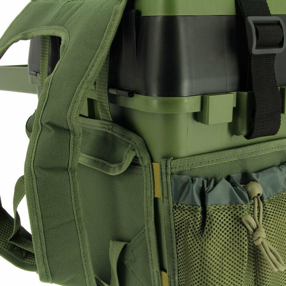 Fishing Seat Tackle Box Rucksack Fly Sea Coarse Fishing Back