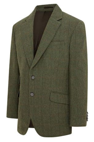 Glenbrook Checked Tweed Jacket Blazer Sports Coat Quality Green Olive Wool New