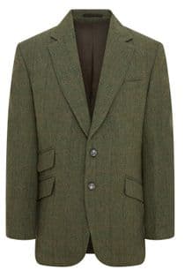 Glenbrook Checked Tweed Jacket Blazer Sports Coat Quality Green Olive Wool New