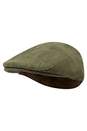 Glenbrook Waterproof TWEED Flat Cap Traditional Country Hat Breathable New Wool