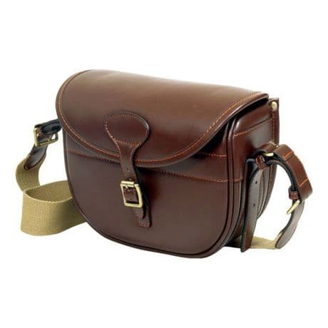 Guardian Canterbury Cartridge Bag Genuine Chestnut Leather Speed Load Flap New