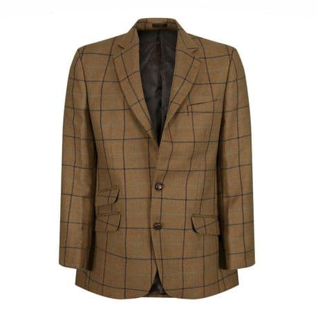Highland Checked Tweed Jacket Blazer Sports Coat Quality 100% Wool New