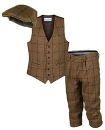 Highland Checked Tweed Jacket Blazer Sports Coat Quality 100% Wool New