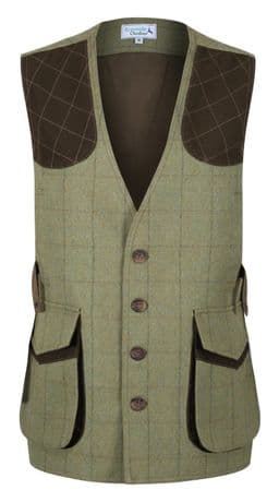 Kensington 100% Wool Tweed Shooting Gilet Waistcoat Traditional Tailored Quality