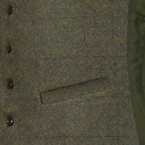 MENS WOOL Blend Blenheim Green and Olive TWEED Check Waistcoat Quality Vest