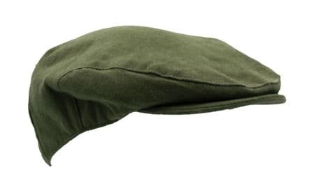 Moleskin Olive Green Traditional Flat Cap Shooting Country Hat Breathable New