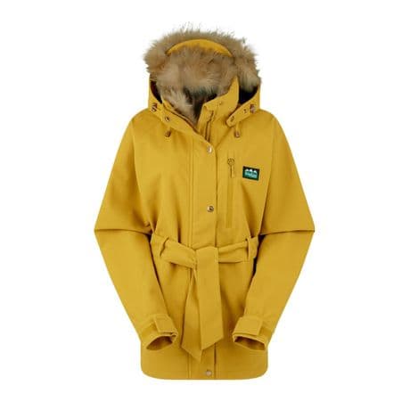 New Ridgeline Ladies Monsoon Nordic Ochre Jacket Women's Waterproof Coat Warm