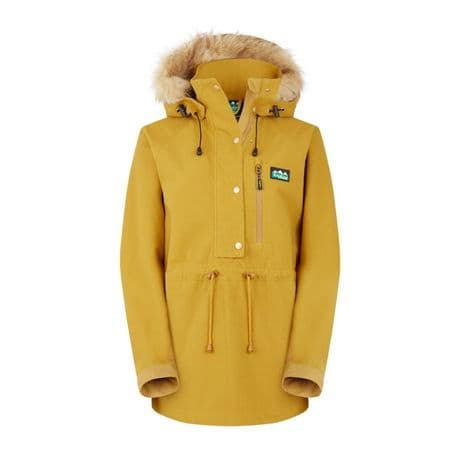 New Ridgeline Ladies Monsoon Nordic Ochre Smock Women's Waterproof Coat Warm