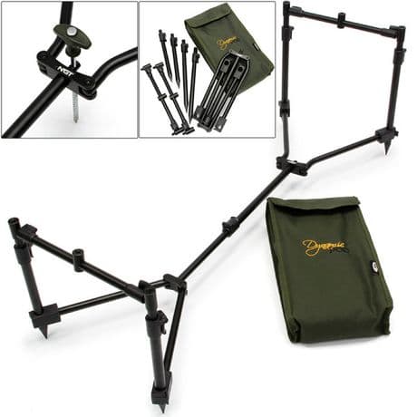 NGT Dynamic Pod - 3 Rod Compact Pod Fully Adjustable Inc Buzz Bars with Case New