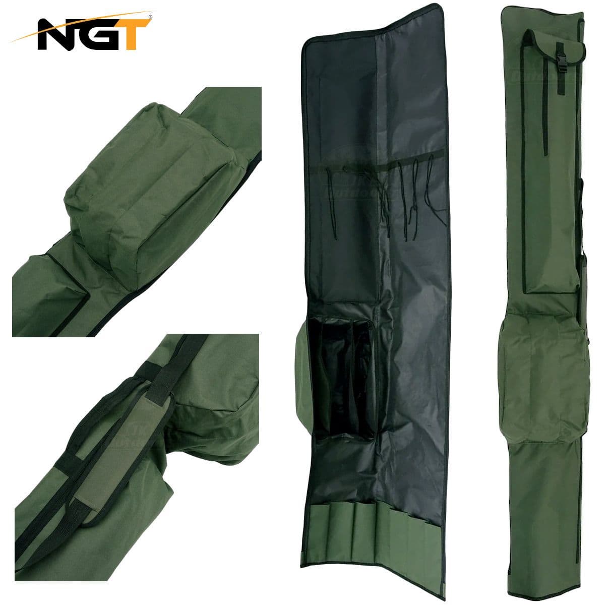 NGT Quickfish Made Up 12Ft Rod Reel Holdall Bag Case Carp