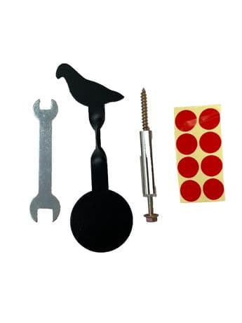 Pigeon Air Gun Rifle Spinning Targets Heavy Duty Metal Spinner Plink Shooting