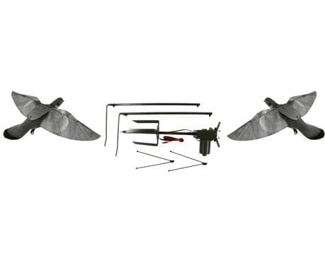 Pigeon Magnet with 2 X HYPA Pro Pigeon Decoys Rotary Machine Decoying Shooting