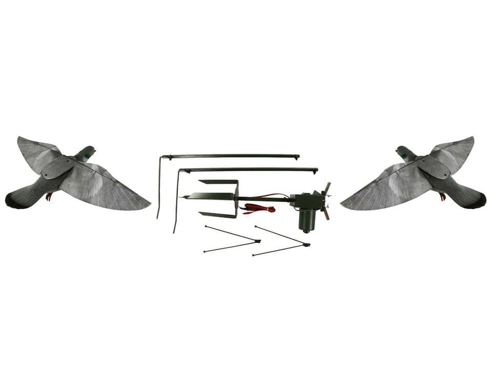 Pigeon Magnet with 2 X HYPA Pro Pigeon Decoys Rotary Machine Decoying Shooting