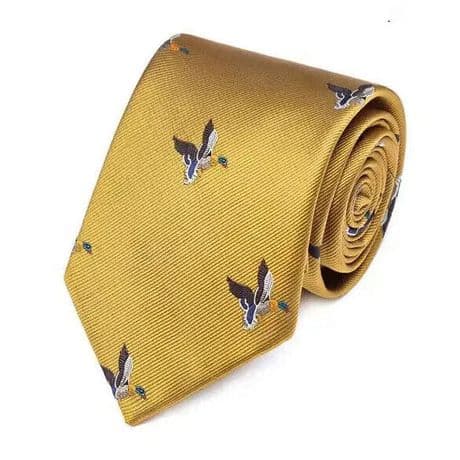 Quality Country Shooting Tie New Mallard Design Soft Silk Feel Texture