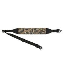 Quality Rifle Sling Airgun Neoprene + Steel Quick Release QD Swivels Black Camo
