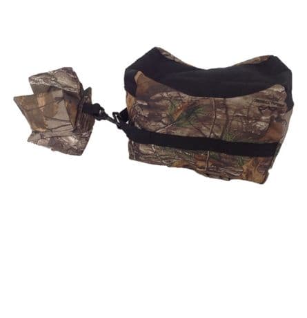 Realtree Rifle/Air Gun Front And Rear Rest Bench Bag Hunting Shooting Gun Rest