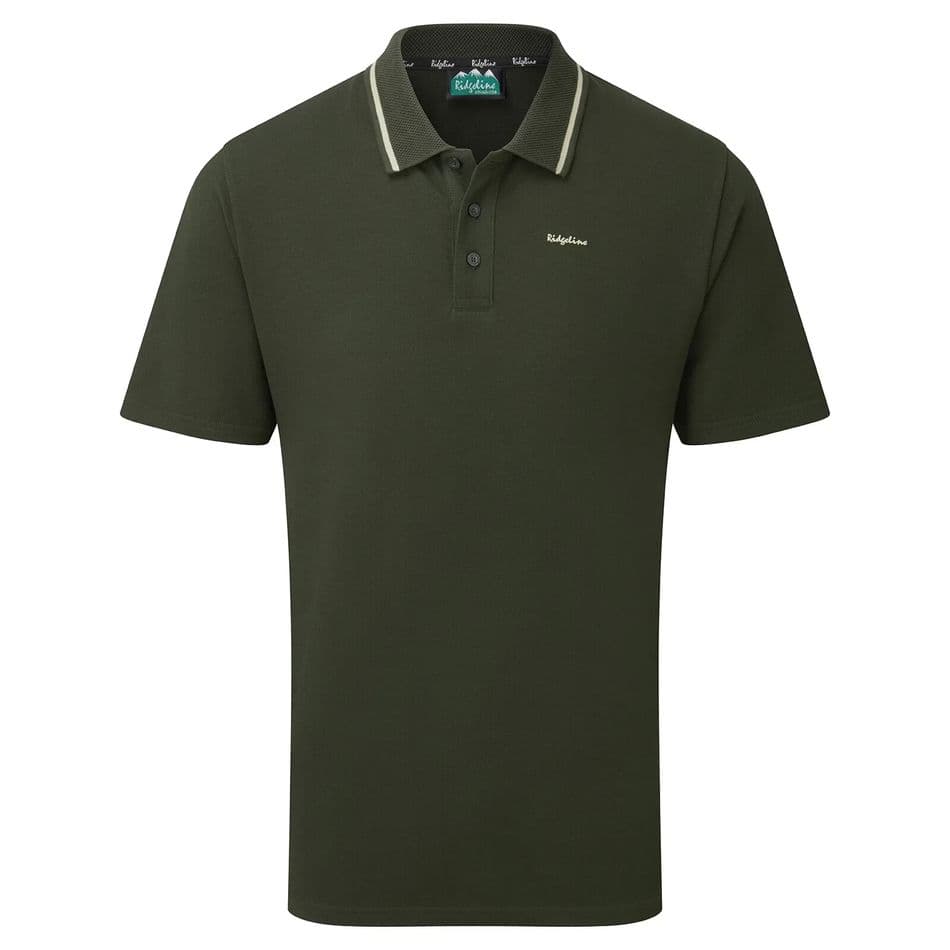 Ridgeline Kilworth Polo Top Deep Forest Green Men's Short Sleeved T-Shirt