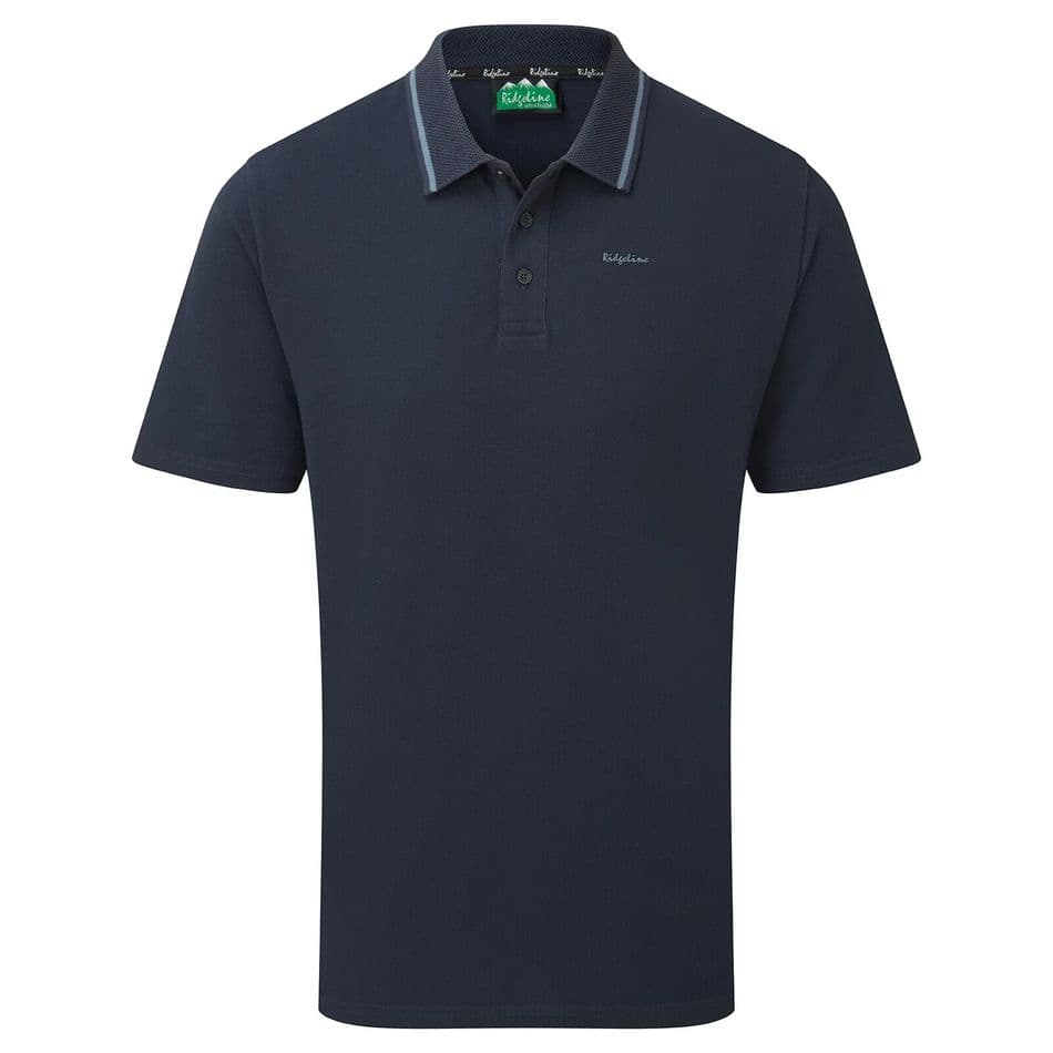 Ridgeline Kilworth Polo Top Navy Blue Men's Short Sleeved T-Shirt