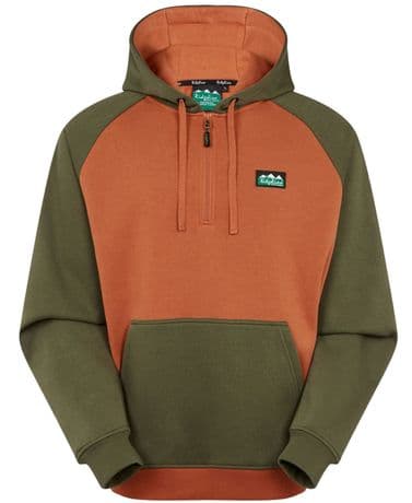 Ridgeline Kindred Hoodie Autumnal / Olive Unisex Quarter Zip Warm Comfy Pocket