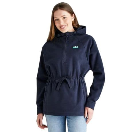 Ridgeline Ladies Malin Fleece Smock Navy Snug Windproof Water Resistant New