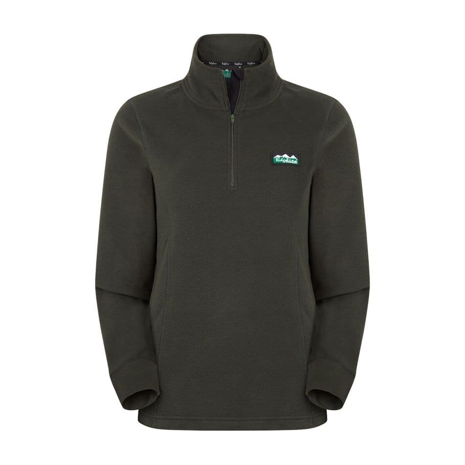 Ridgeline Ladies Narvik Fleece Deep Forest Half Zip Fleece Warm Comfy Mid Layer