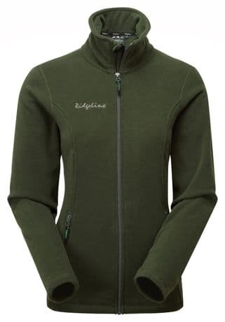 Ridgeline Ladies Olive Hinterland Fleece Warm Pockets Ideal Mid Layer Womens