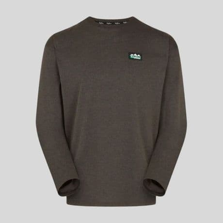 Ridgeline Men's Baseline Top Long Sleeved Fleece - Light Bark Marl