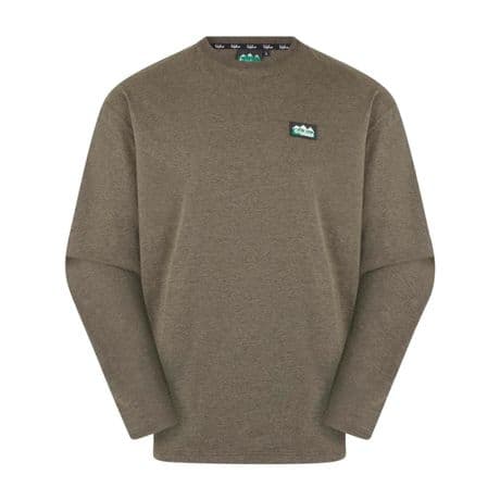 Ridgeline Men's Baseline Top Long Sleeved Fleece - Smokey Olive Marl