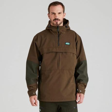 Ridgeline Men's Cambrian Smock Bark /  Deep Forest  Waterproof Anorak Shooting