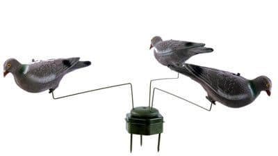 Triple Play 3 Pigeon Decoy Rotary Motion Unit Decoying Pigeon Shooting Decoys