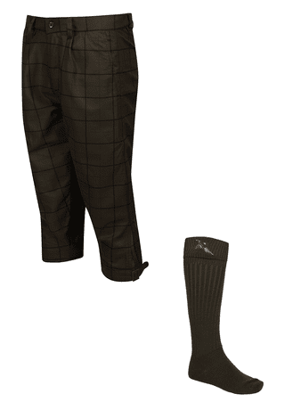 Waterproof Balmoral Technical Tweed Shooting Breeks + FREE SOCKS Traditional Tailored Quality