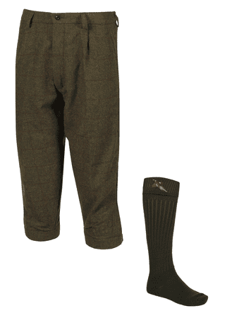 Waterproof Blenheim Tweed Shooting Breeks + Free Socks Traditional Tailored Quality Wool New