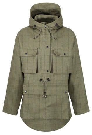 Waterproof Kensington Green Tweed Stalking Smock Jacket Shooting Hunting Stealth