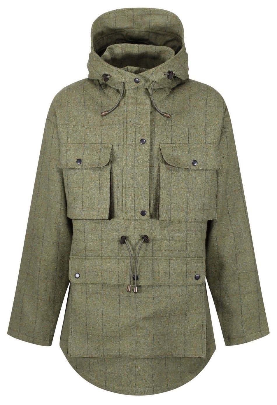 Waterproof Kensington Green Tweed Stalking Smock Jacket Shooting Hunting Stealth