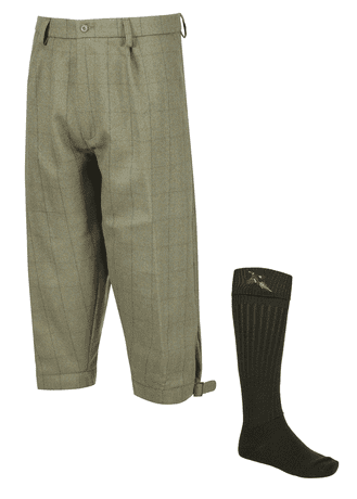 Waterproof Kensington Wool Tweed Shooting Breeks + FREE SOCKS Traditional Tailored Quality