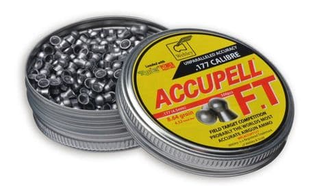 Webley AccuPell FT Pellets .177 With Napier Lube Air Rifle Pistol Airgun 500 Tin