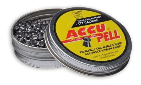 Webley AccuPell Pellets .177 4.5mm Air Rifle Pistol Airgun Hunting 500 in a tin