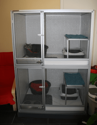 cat pens made from upvc and aluminium