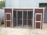 Double Plastic Kennel and Run