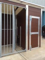 Double Plastic Kennel and Run