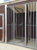 Double Plastic Kennel and Run