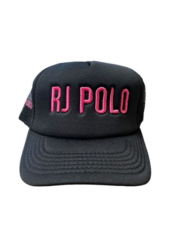 3D Black/Pink Padded Trucker Cap