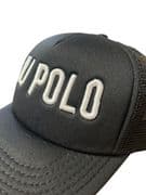 3D Black/White Padded Trucker Cap