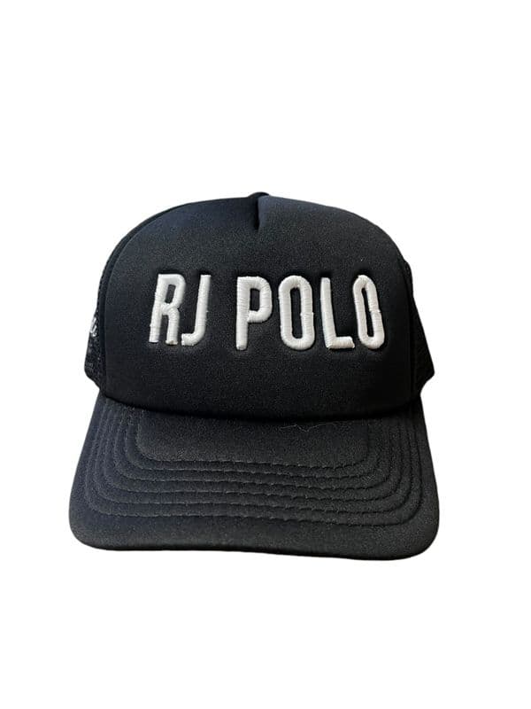 3D Black/White Padded Trucker Cap