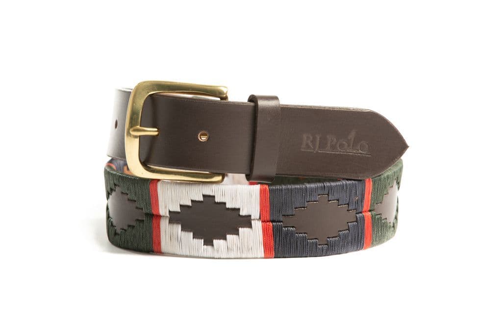 Belt (Red stripe/Navy/Olive Green/Cream) 35mm