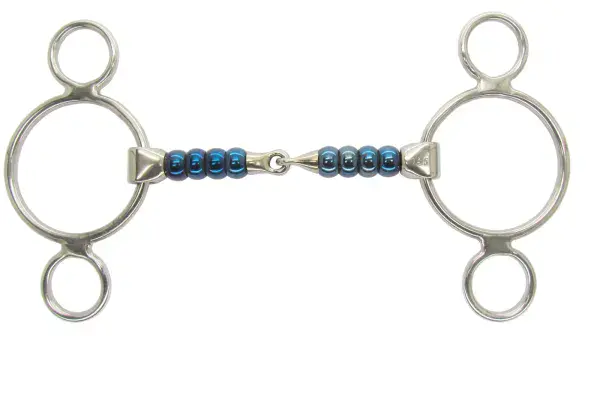 Bombers Polo 3 Ring Snaffle Cherry Roller